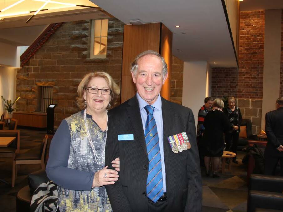 REUNION: Vietnam veteran from Ararat Daryl Christie and wife Robyn attended a Battle of Fire Support Base Coral reunion in Hobart. 