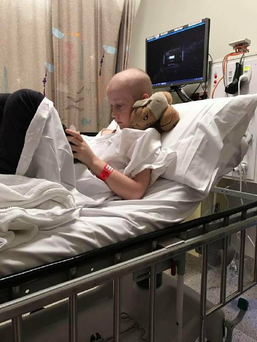 COURAGE: Rylan Smith is showing a lot of heart and continuing to fight his leukemia at the Royal Children's Hospital in Melbourne.  