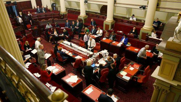 Upper house MPs have passed the euthanasia bill. Photo: Darrian Traynor