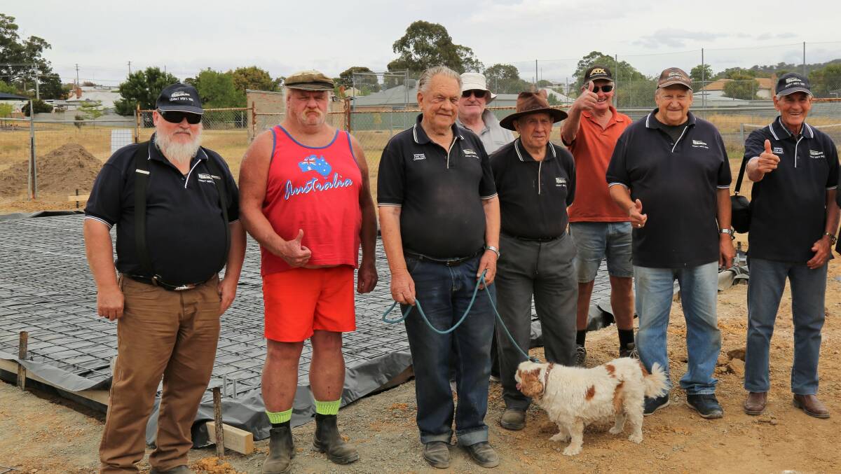 NEW DIGS: Members of the Ararat Men’s Shed tour the new Kokoda Park site. Picture: CONTRIBUTED