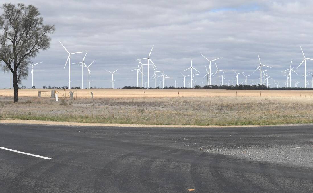 WIND FARM: An architect's impression of what the Murra Warra wind farm couldl look like when completed. Picture: CONTRIBUTED