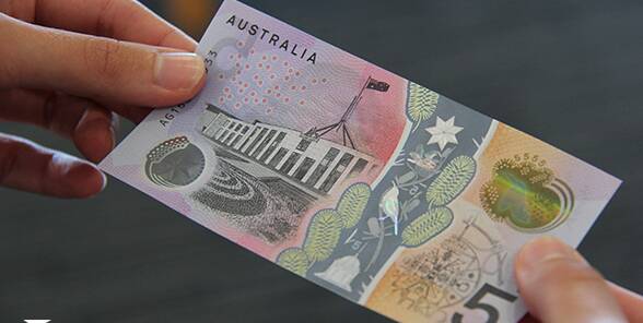 The new $5 banknote, which was introduced in 2016. Picture: RBA