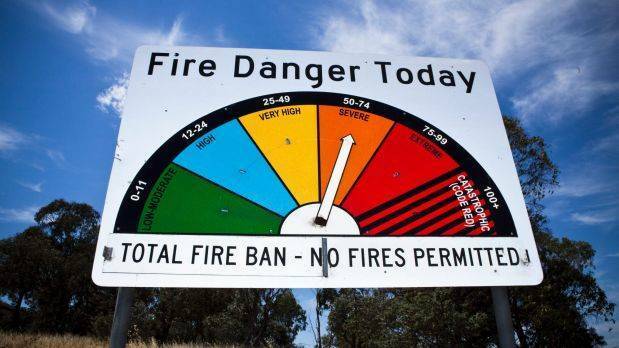 The Bureau of Meteorology has forecast severe fire danger conditions on Wednesday.