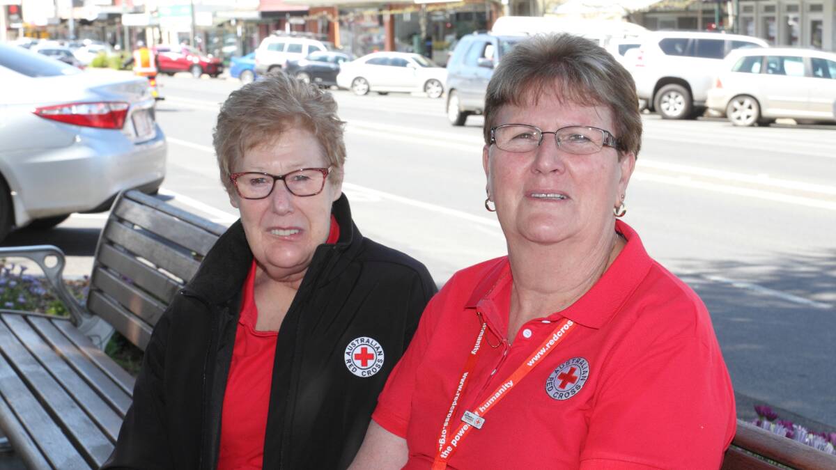 RECRUITS: Red Cross divisional operations officer Jan Barrie and team convenor Tonie Duffin need more volunteers. Picture: PETER PICKERING