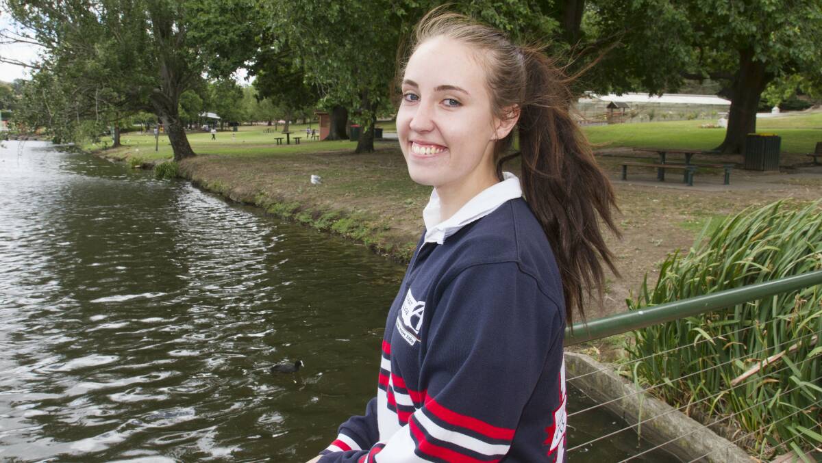 RESULTS: Former Ararat College year 12 student Shakira Hurst, who was the school's dux for 2017. Picture: PETER PICKERING