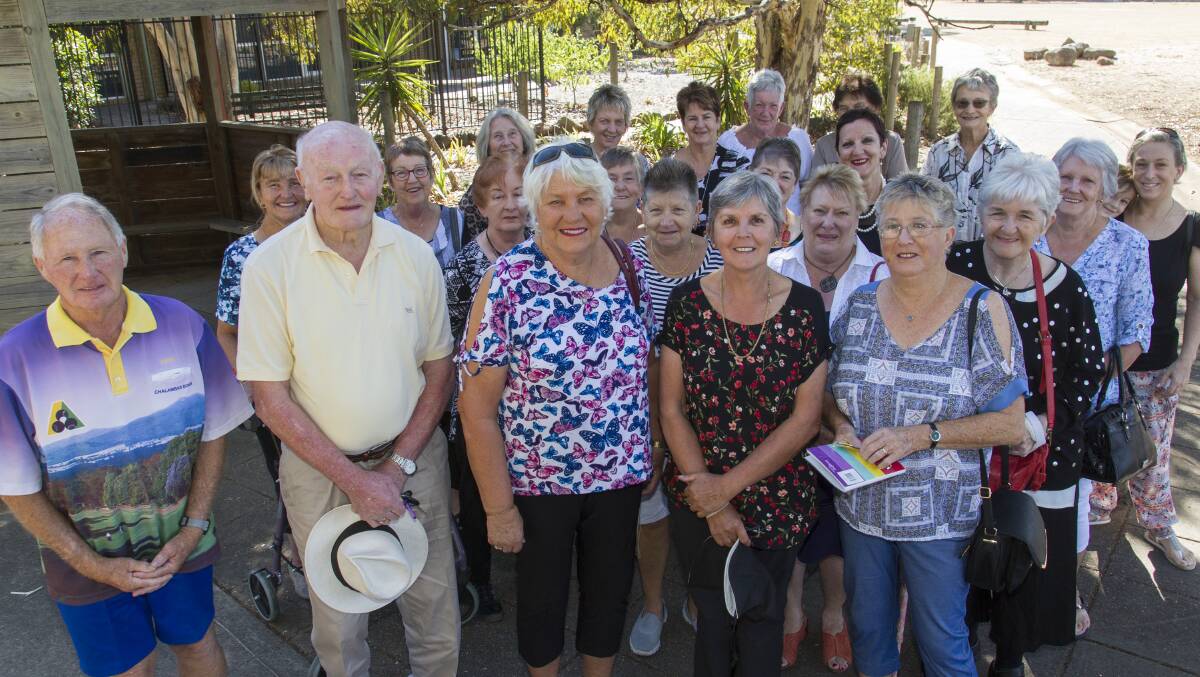REUNION: Ararat North's second principal Harry Wheeler and inaugural principal John Medwell with Parents Association members. Picture: PETER PICKERING