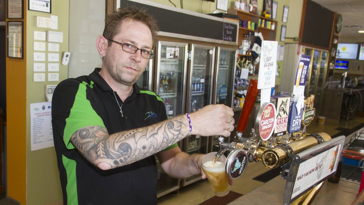 TAXING: Stawell Gift Hotel manager Mattie Jones, who opposes a plan for the federal government to increase beer taxes. Picture: PETER PICKERING