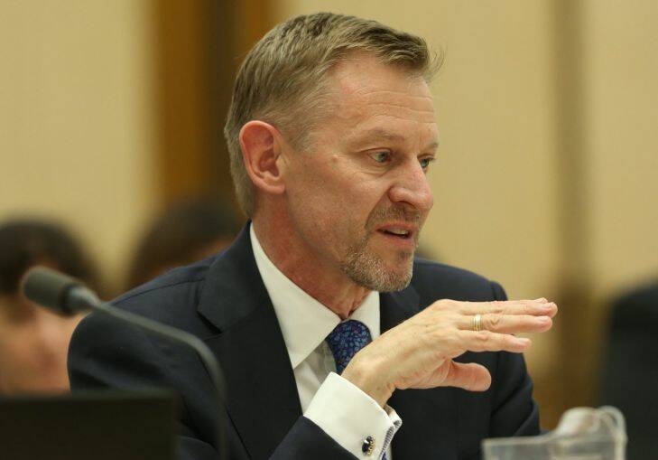 David Kalisch Australian Statistician Australian Bureau of Statistics appeared before the Economics References Committee public hearing into the 2016 Census at Parliament House in Canberra on Tuesday 25 October 2016. Photo: Andrew Meares 