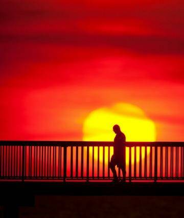 Researchers say there was an increase in the frequency of heatwaves in 2013. Photo: Glenn Campbell