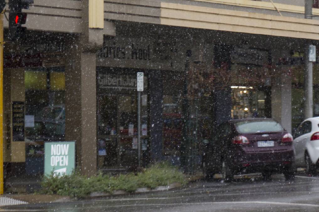 Sleet and snow fell in Ararat last Thursday in a week of cold and wet winter weather.
