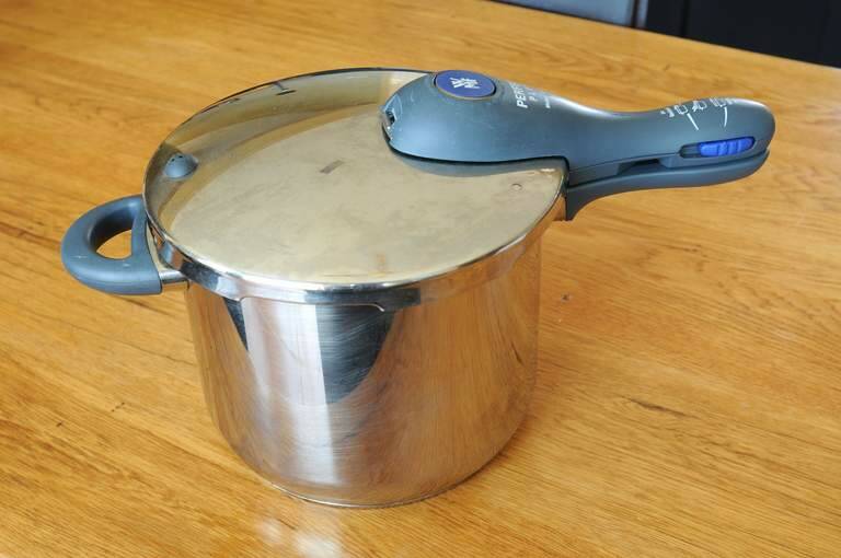 The pressure cooker is part of Shaw's toolkit for making braises and stocks. Photo: Steve Gosch