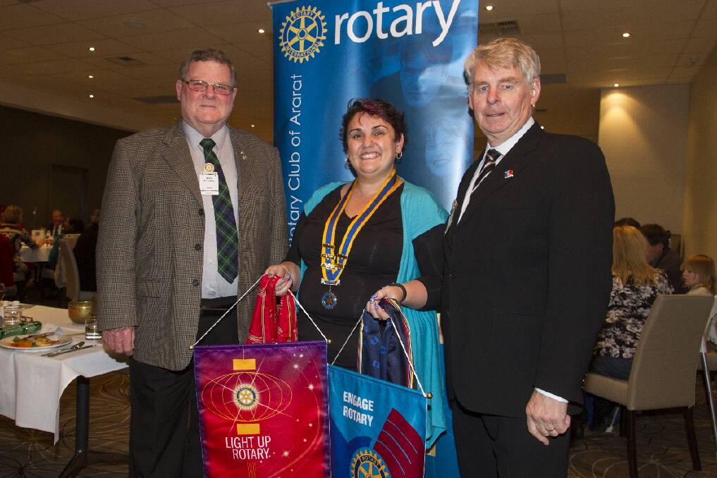 Morrie Allgood (far right) has been recognised as a Paul Harris Fellow by the Rotary Club of Ararat.