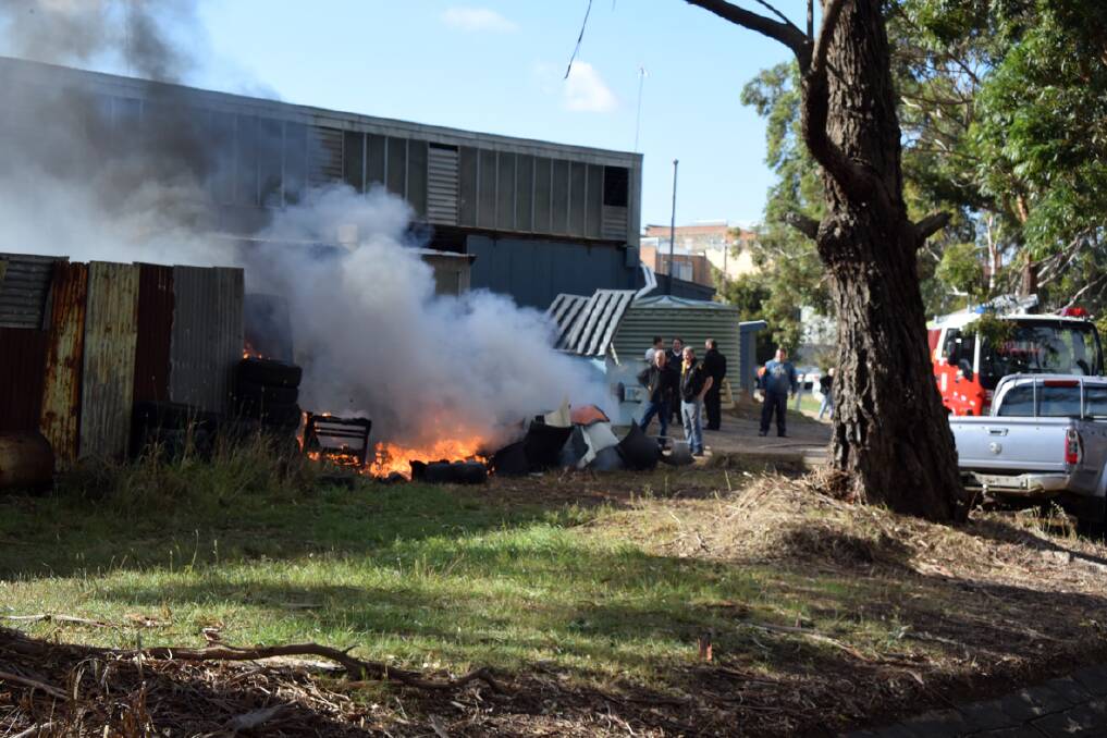 The Ararat Fire Brigade had the situation under control within half an hour. Pictures: SAM SHALDERS