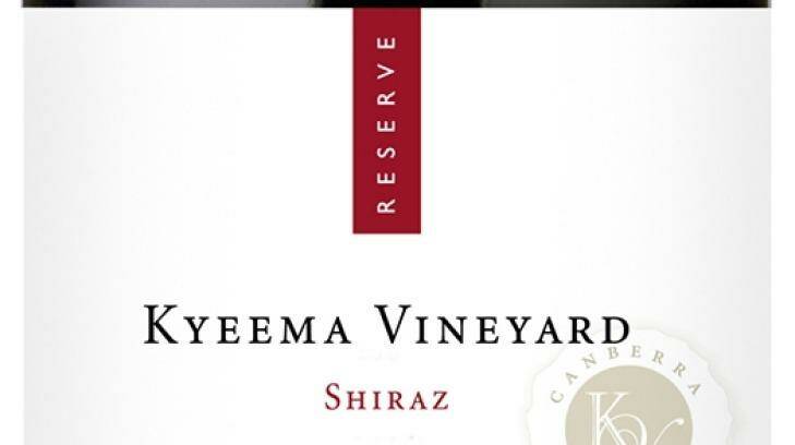 Capital Wine Kyeema Vineyard Canberra District Reserve Shiraz 2013 $52 Photo: Supplied