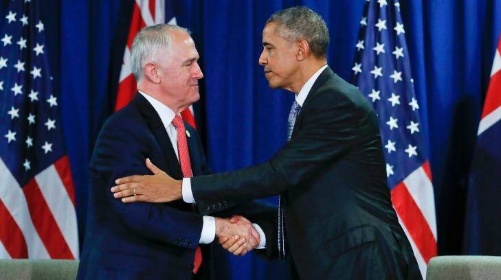 Prime Minister Malcolm Turnbull met with US President Barack Obama at the APEC summit. Photo: Pablo Martines Monsivais