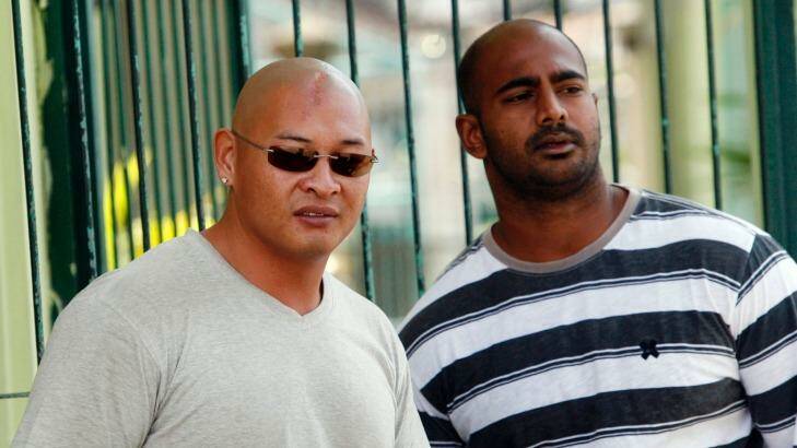 Death row: Convicted drug traffickers Andrew Chan, left, and Myuran Sukumaran at Kerobokan Prison in 2011.