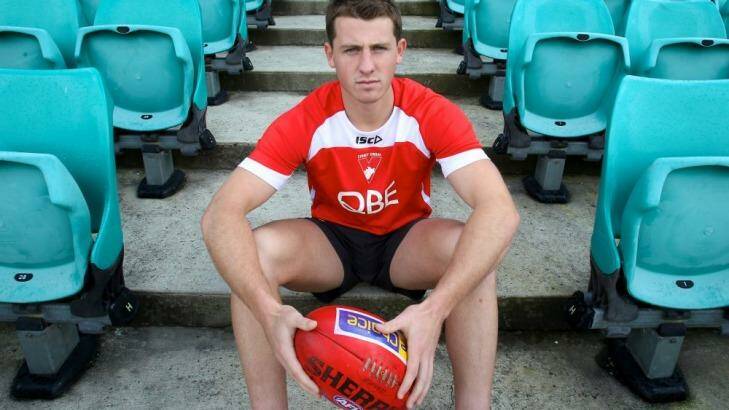 Permanent fixture: Young Swan Harry Cunningham wants to become a key part of the Sydney midfield. Photo: Anthony Johnson