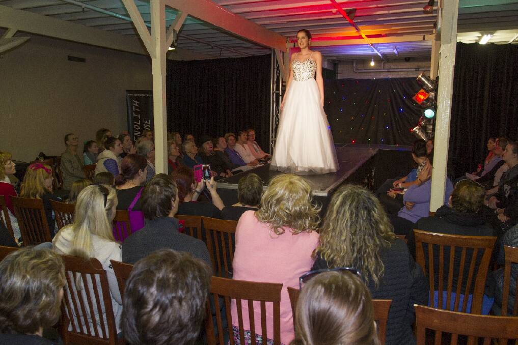 The fashion parade was well attended and is always a highlight of the Seppelt Wedding Expo.