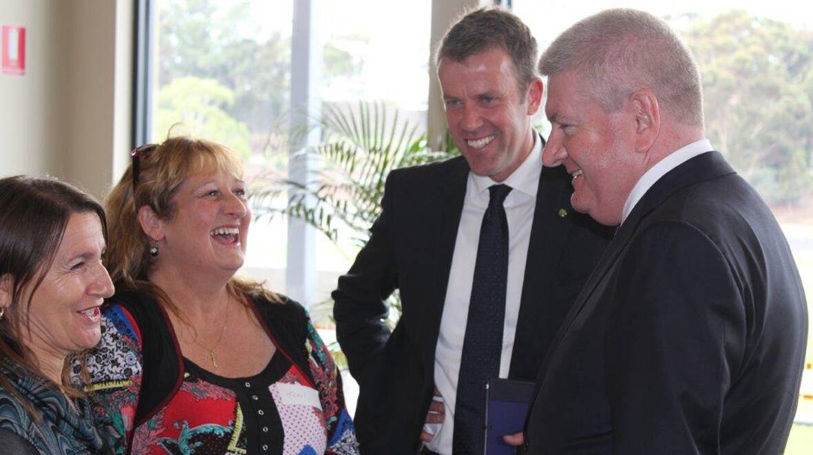 Caterina Linton, Toni Hobson, Member for Wannon Dan Tehan and Assistant Minister for Social Services, Senator Mitch Fifield at last week s forum.