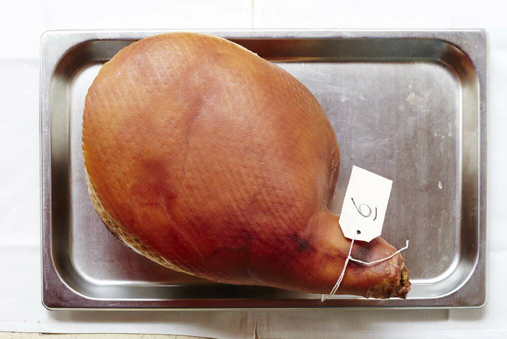 Ham 6: Byron Bay Rare Breed Black Berkshire 'Kurabota' Leg Ham. Photo: Kristoffer Paulsen