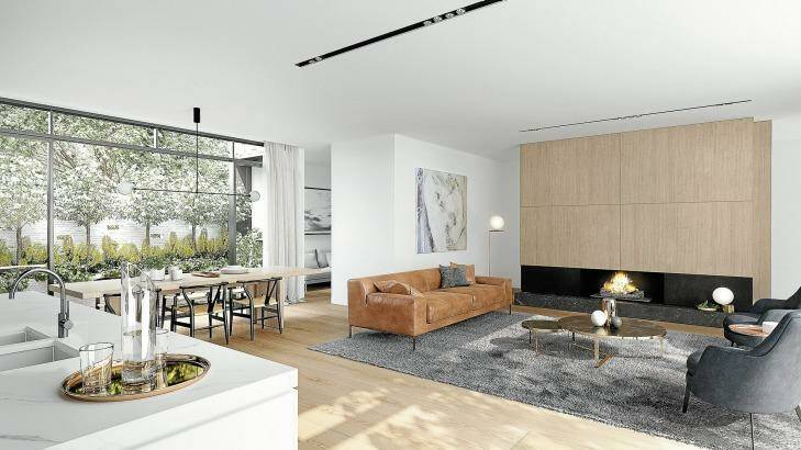 Plus Architecture created a tranquil living room. Photo: Supplied