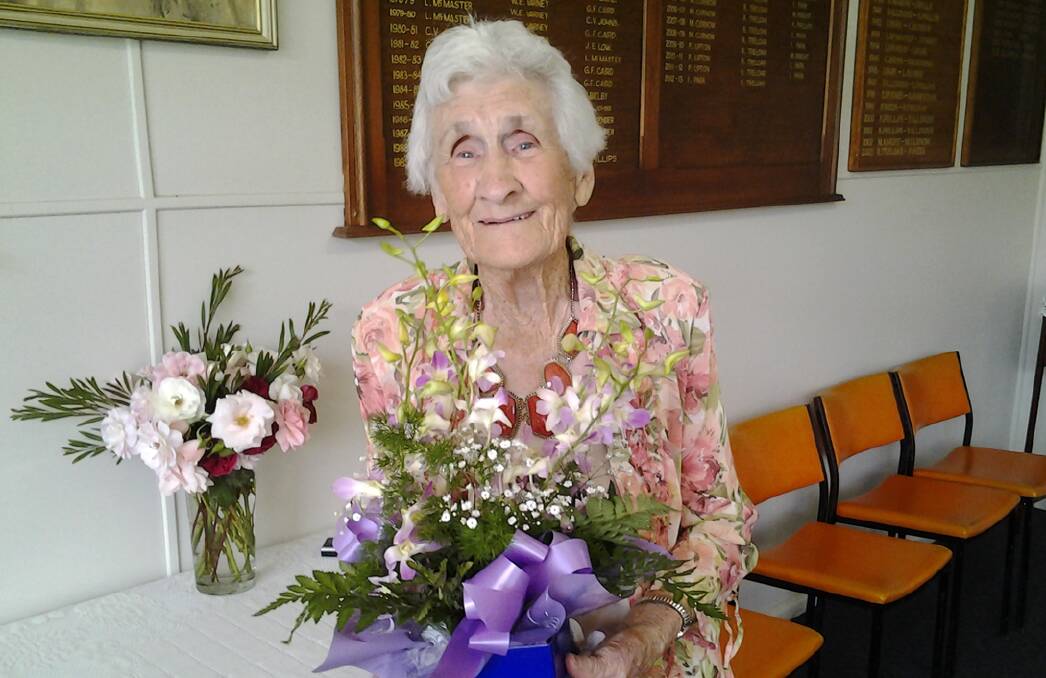 Nancy Baker has notched up 50 years with the Lake Bolac and District Bowling Club