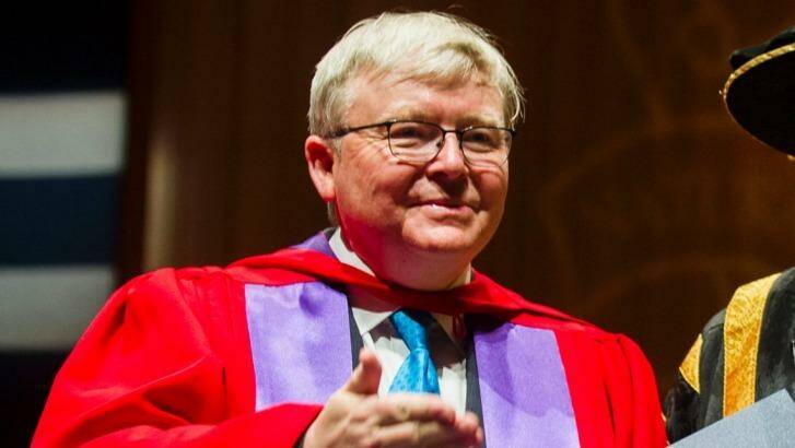Former Australian prime minister Kevin Rudd has advice on how to manage the new US President. Photo: Rohan Thomson