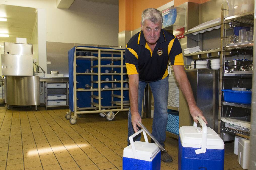 Shane McMahon picks up the last weekend Meals on Wheels from East Grampians Health Service. Pictures: PETER PICKERING