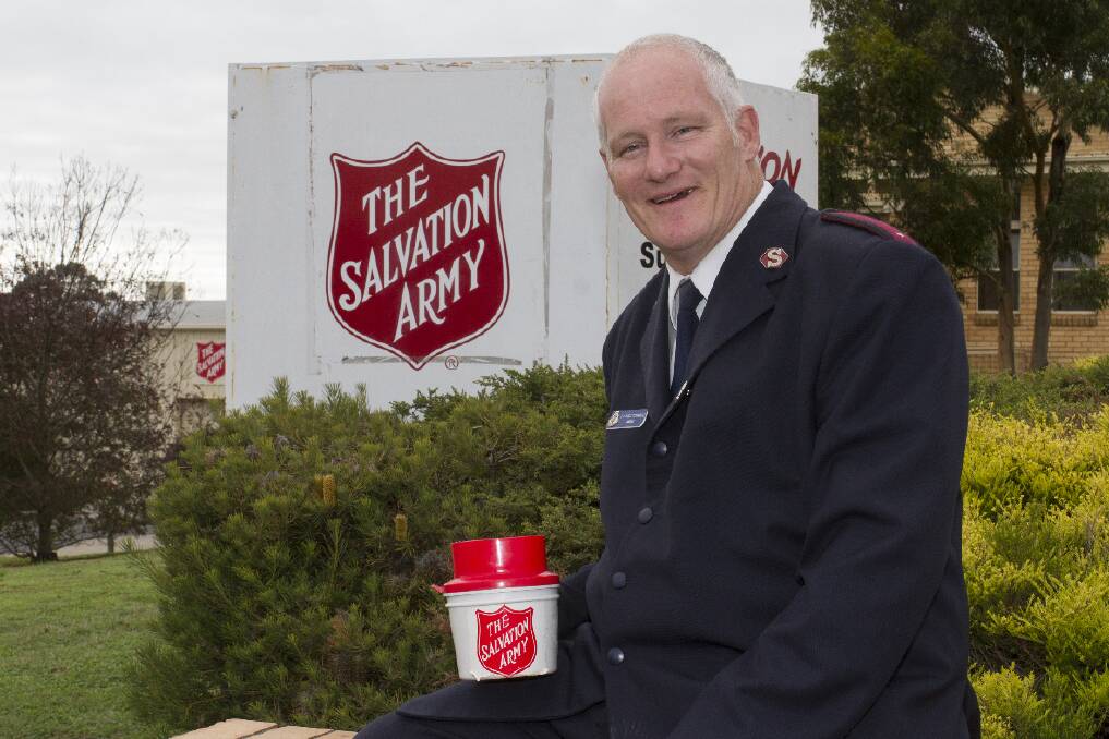 Greg Turnbull from the Ararat Salvation Army is encouraging volunteers to join in helping to collect for this year's Red Shield Appeal. Picture: PETER PICKERING