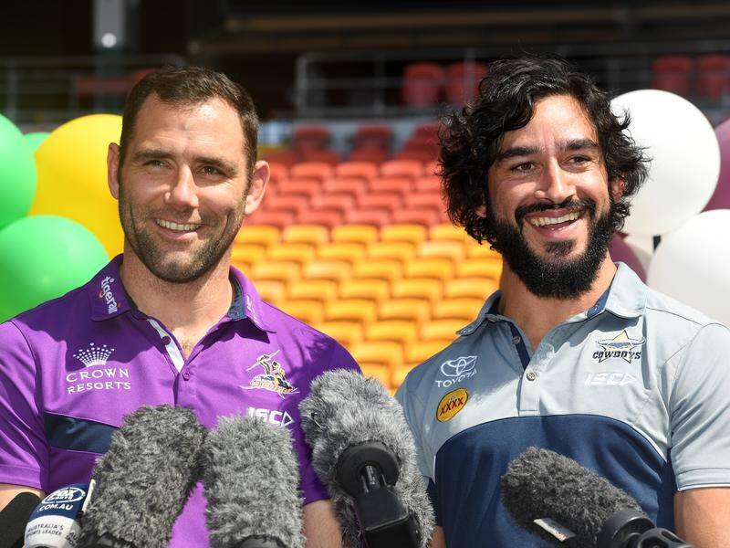 Johnathan Thurston will stare down Cam Smith 25 years after they first met in Friday's NRL trial.