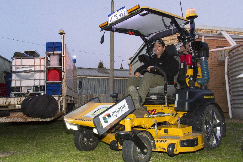 Mower driver Craig Alford from Perth
