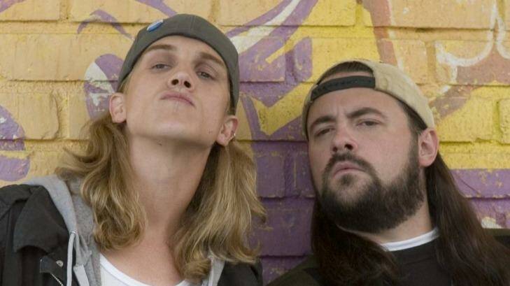 Jason Mewes as Jay and Kevin Smith as Silent Bob in Clerks II. Photo: supplied