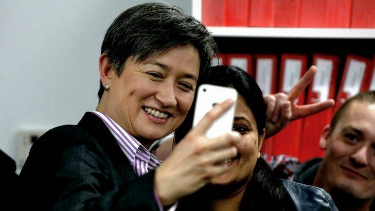 Senator Penny Wong, Labor's new foreign affairs spokeswoman Photo: Alex Ellinghausen