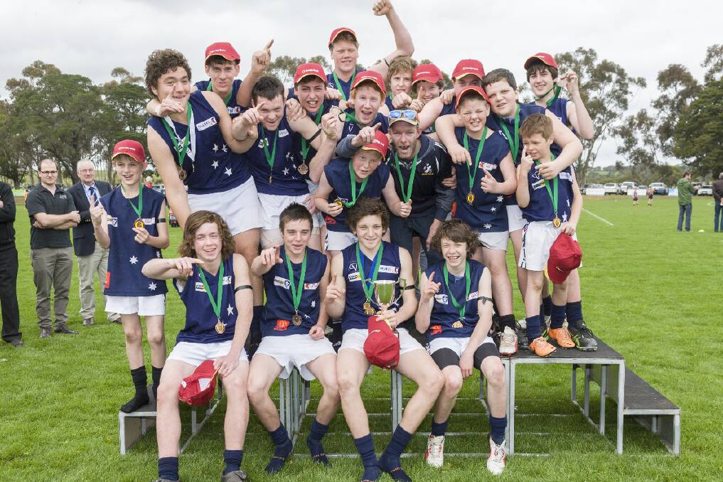 The Ararat Eagles are premiers of the Mininera and District Football League under-16 competition for a second consecutive year. 