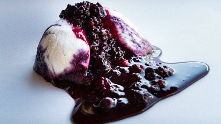 Summer wild blackberry pudding. Photo: David Reist