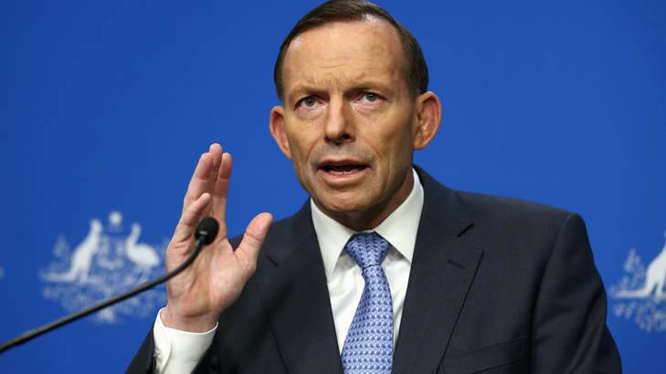 Prime Minister Tony Abbott is cool on expanding sanctions against Russia while mission to crash site is stalled. Photo: Alex Ellinghausen