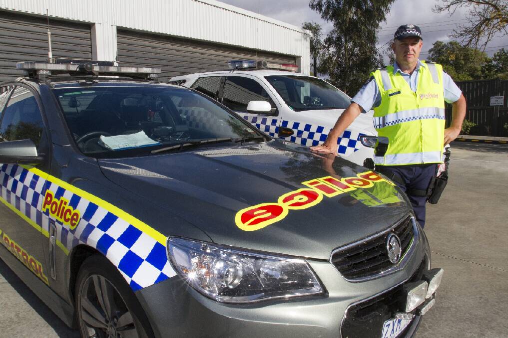 Sergeant Rod Davis from Northern Grampians Highway Patrol is urging the public to come forward with information on hoon behaviour. Picture: PETER PICKERING