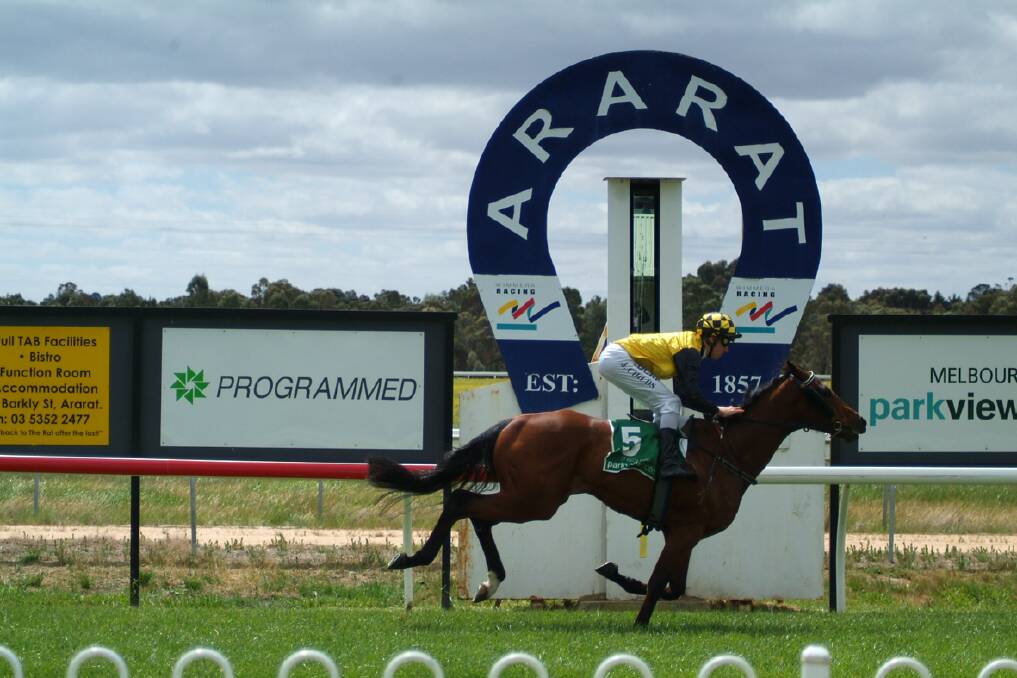 Orlando Jack was the clear winner of the Bakers Brew Ararat 3YO Maiden Plate last Tuesday at NMIT Ararat Park.