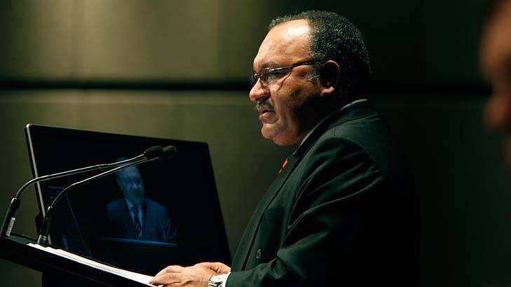 Issued with an arrest warrant: PNG Prime Minister Peter O'Neill. Photo: MIchele Mossop