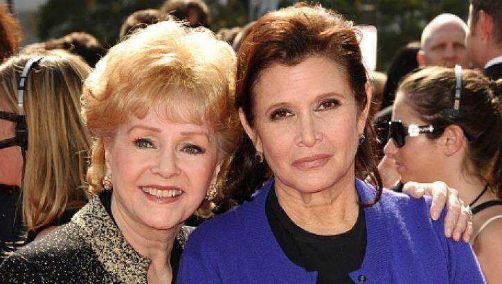 Emotional: the late Carrie Fisher with her late mother Debbie Reynolds.
