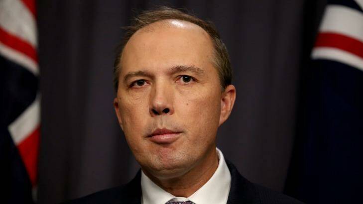 Immigration Minister Peter Dutton said no Australian wanted to see asylum seekers self-harming. Photo: Alex Ellinghausen