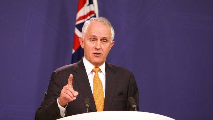 Prime Minister Malcolm Turnbull Friday in Sydney. Photo: Daniel Munoz
