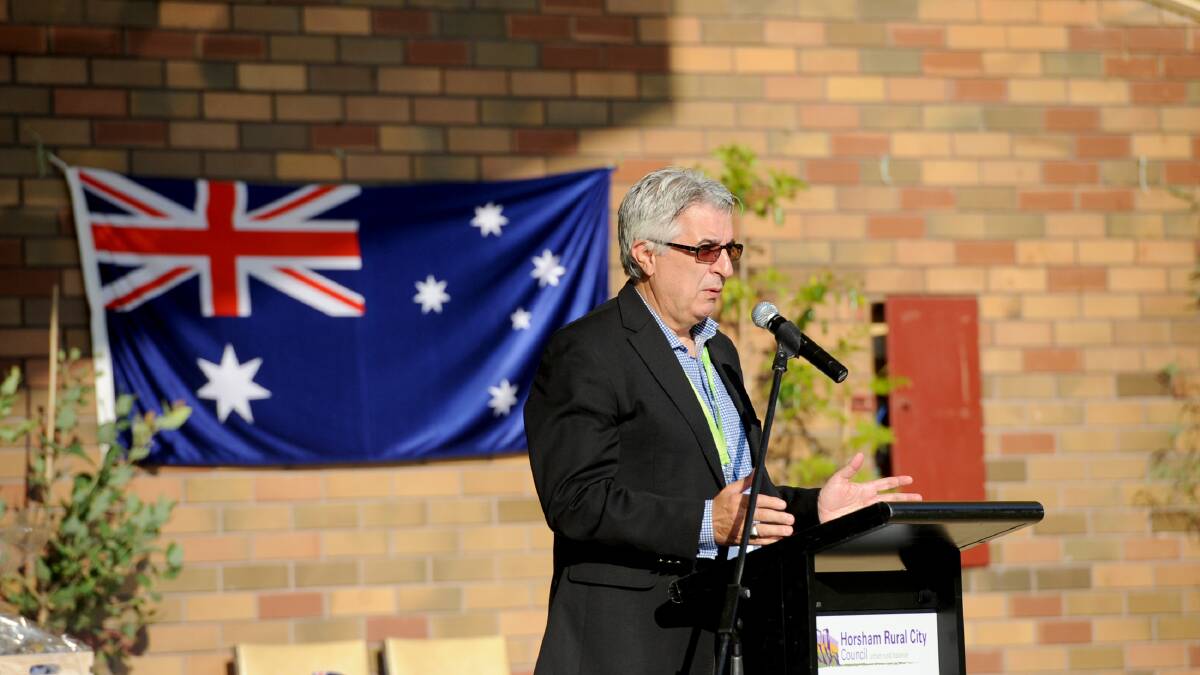 AUSTRALIA DAY: Aris Imbardelli at Horsham's Australia Day ceremony in 2016. 