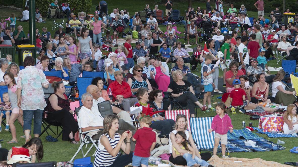 HUNDREDS of people flocked to Alexandra Gardens, Ararat to celebrate the annual Carols by Candlelight. Pictures: PETER PICKERING