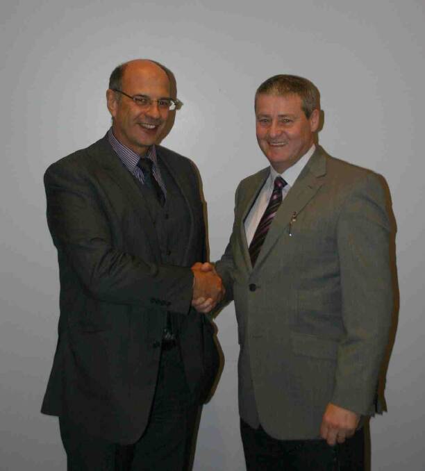 Graeme Foster (right) replaces out-going president Andrew Burger, who has been a long serving committee member of ARBA.