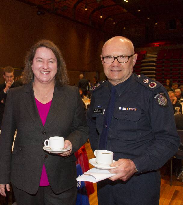 A level of mutual respect is what Victoria Police Chief Commissioner Ken Lay and Minister for Community Services Mary Wooldridge agree will help them in their fight to prevent violence against women.