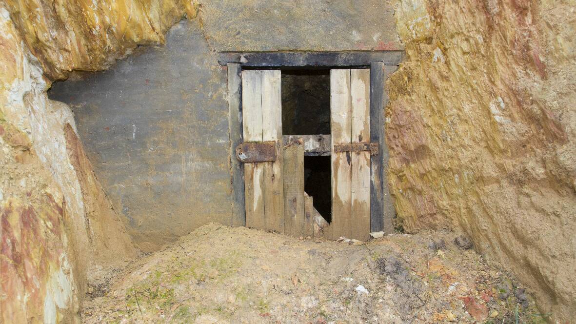 Offender(s) are believed to have attached a chain or rope at the end of a vehicle and wooden panels placed at the entrance to the shaft. Picture: PETER PICKERING