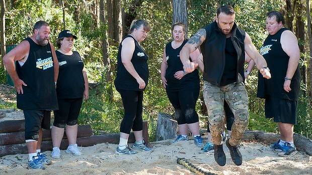 The Commando shows contestants how it's done.