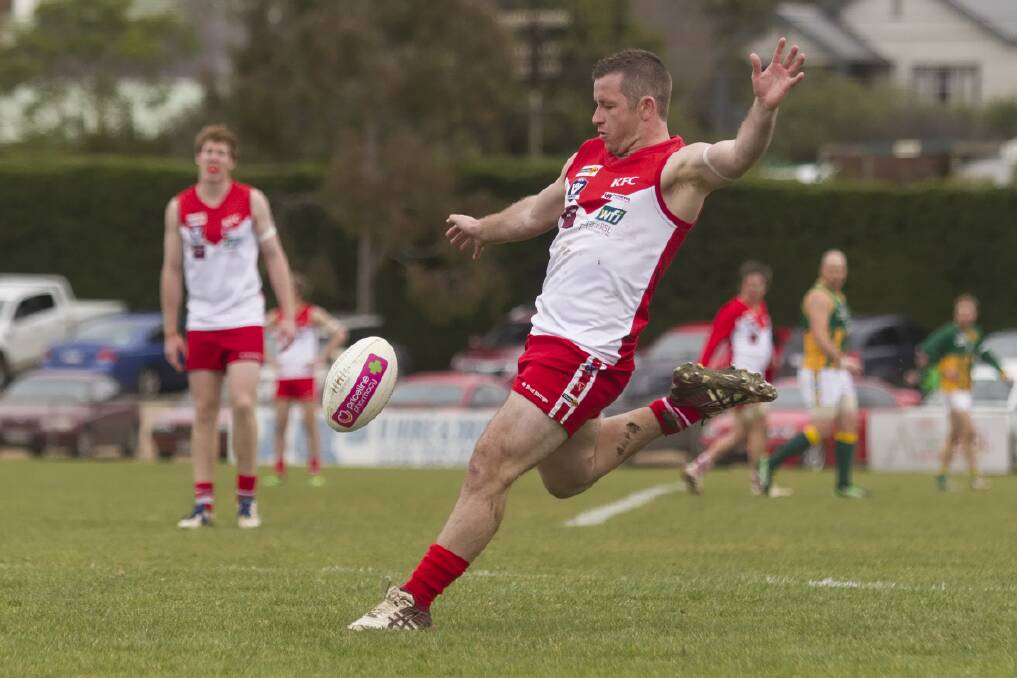 Midfielder-turned-forward Aaron Searle was the leading goal kicker for the Rats with four majors.