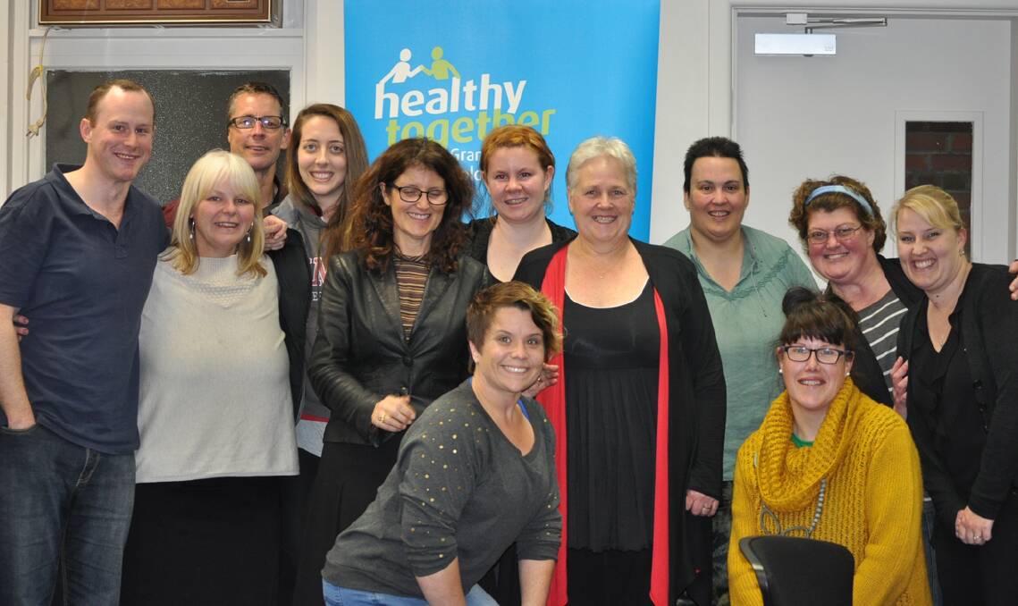 Participants and facilitators back, L-R, Peter Harrison, Katrina Pianta, Jeremy Hearne, Mikaela Graham, Meredith Budge, Mercedes Stewart, Deb Slorach, Marcia McConnell, Mary Reid, Kerrilee Pitches, front, Sharon Basset and Louise Gray.